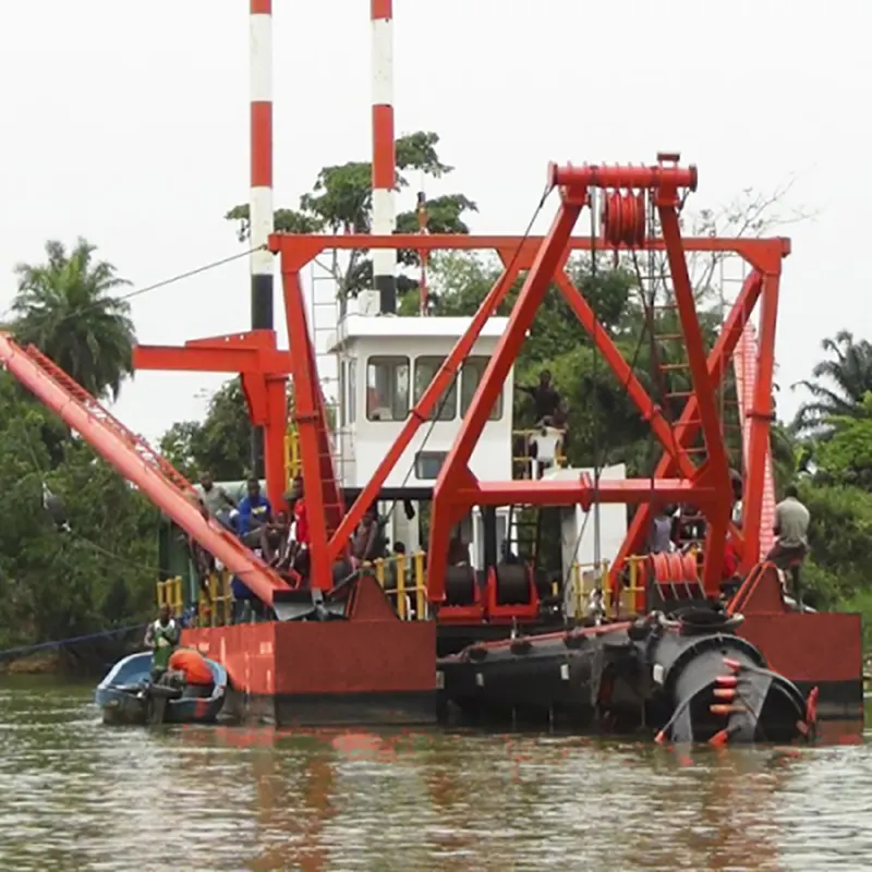 Kapal pengukir pasir pemotong sungai untuk pengerukan pasir sungai